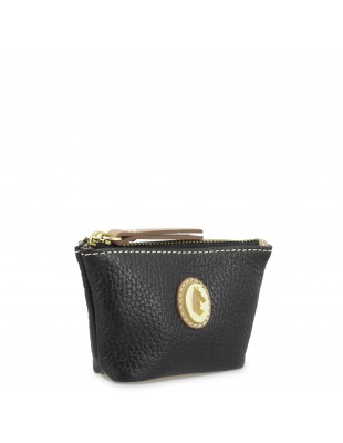Monedero llavero de piel Oasis El Potro color negro 2