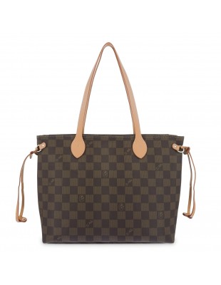 Bolso tote grande Chess El Potro color marrón