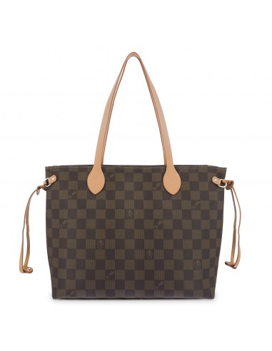 Bolso tote grande Chess El Potro color marrón