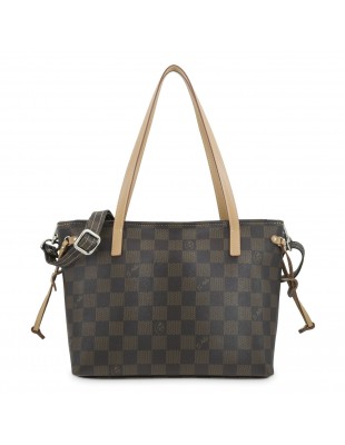 Bolso cesta pequeño Chess El Potro color marrón