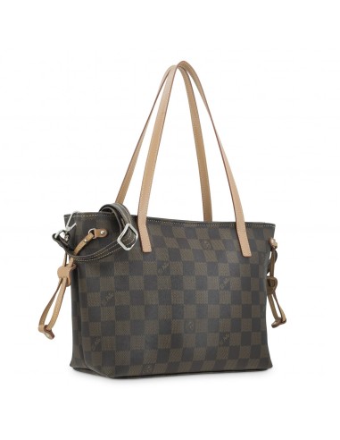 Bolso cesta pequeño Chess El Potro color marrón