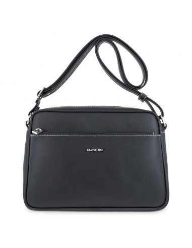 Bolso bandolera grande Angula El Potro color negro