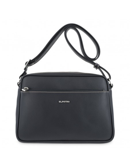 Bolso bandolera grande Angula El Potro color negro