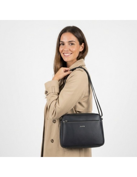 Bolso bandolera grande Angula El Potro color negro