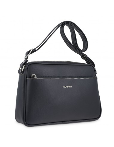 Bolso bandolera grande Angula El Potro color negro