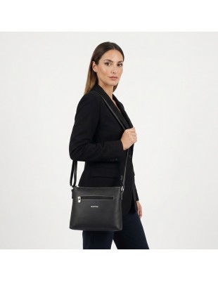 Bolso bandolera plano Angula El Potro color negro 2