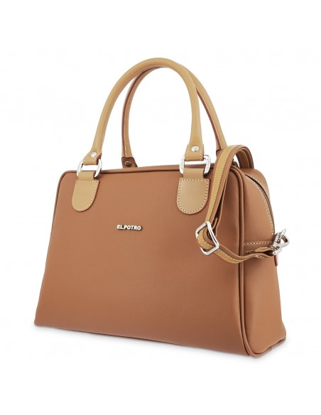 Bolso bowling Angula El Potro color cuero