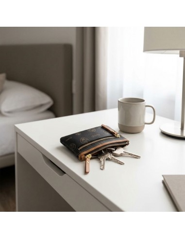 Monedero plano Vintage El Potro color negro