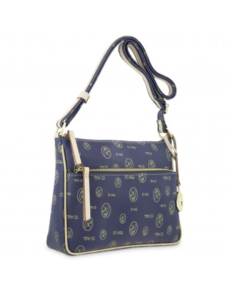 Bolso bandolera pequeño Vintage El Potro color azul