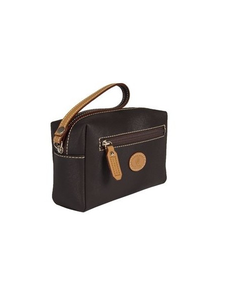 Monedero bolsa con asa Base El Potro color marrón