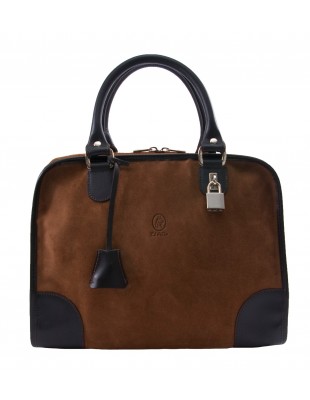 Bolso bowling de piel Natural El Potro color castaño