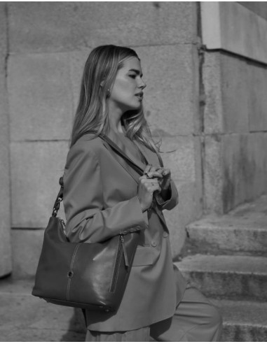 Bolso hobo grande de piel New Origen El Potro