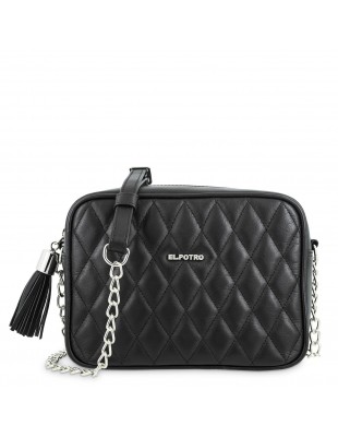Bolso bandolera acolchado de piel Rombo El Potro