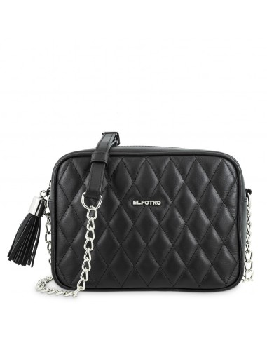 Bolso bandolera acolchado de piel Rombo El Potro