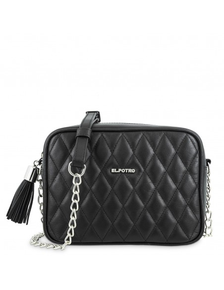 Bolso bandolera acolchado de piel Rombo El Potro