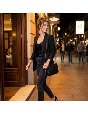 Bolso bandolera acolchado de piel Rombo El Potro 2