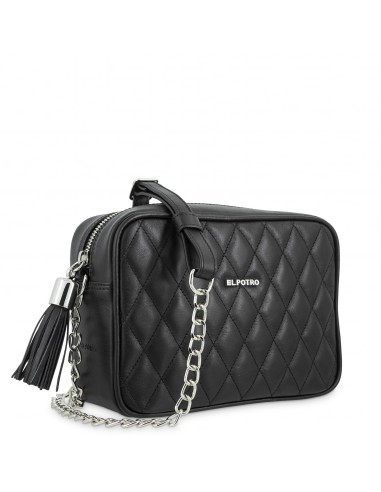 Bolso bandolera acolchado de piel Rombo El Potro