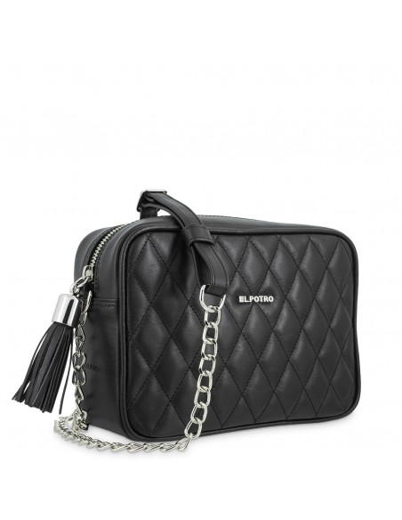 Bolso bandolera acolchado de piel Rombo El Potro