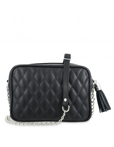 Bolso bandolera acolchado de piel Rombo El Potro