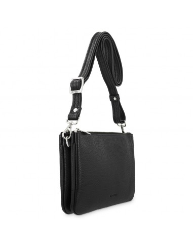 Bolso bandolera doble cremallera de piel Iris El Potro