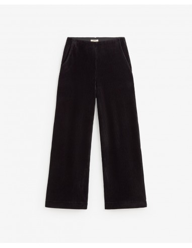 Pantalón wide leg de pana Yerse negro