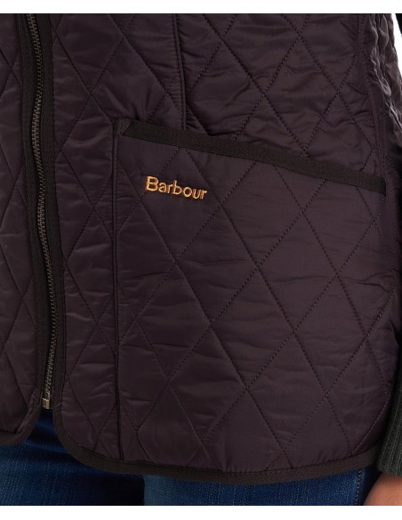 Chaleco Barbour® Fleece Betty Marrón - Bordado en el bolsillo