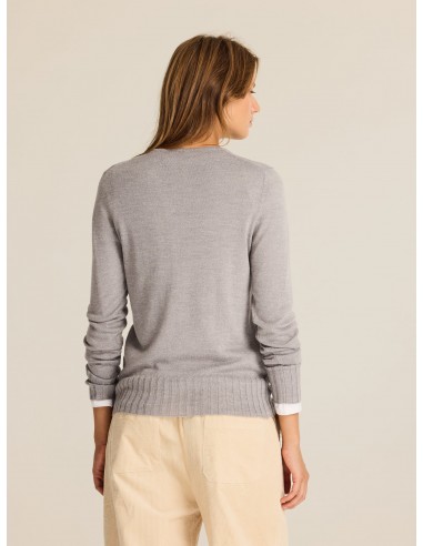 Jersey de punto liso con viscosa Olivia en gris claro · Escorpion