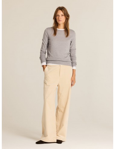 Jersey de punto liso con viscosa Olivia en gris claro · Escorpion