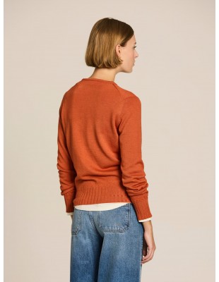 Jersey básico de punto liso Olivia en naranja · Escorpion 2