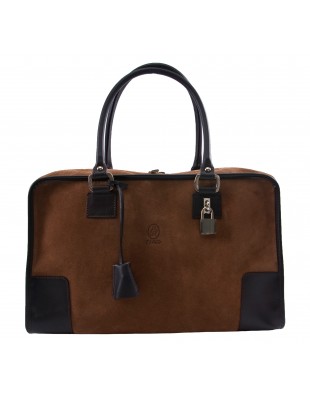 Bolso bowling grande de piel Natural de El Potro en castaño