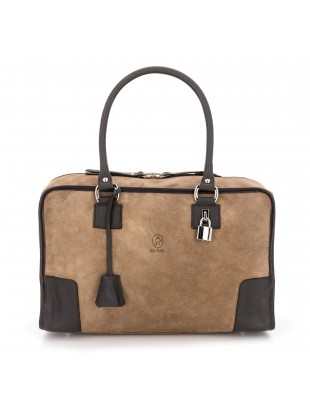 Bolso bowling grande de piel Natural de El Potro en castaño 2