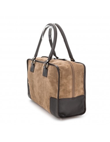 Bolso bowling grande de piel Natural de El Potro en topo