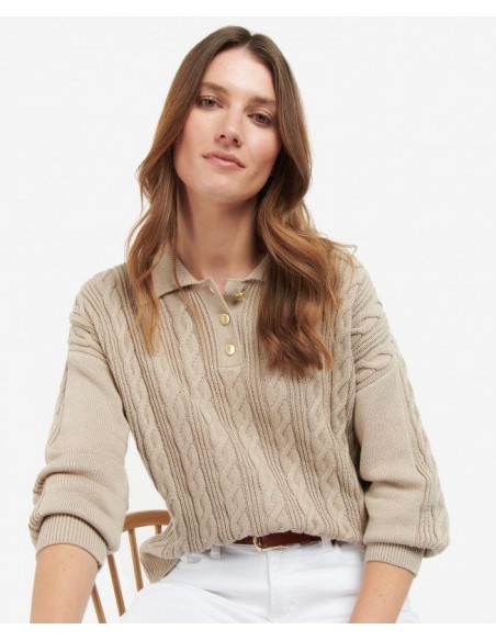 Jersey Liso Pico Juniper Soft LT Sand de Barbour®