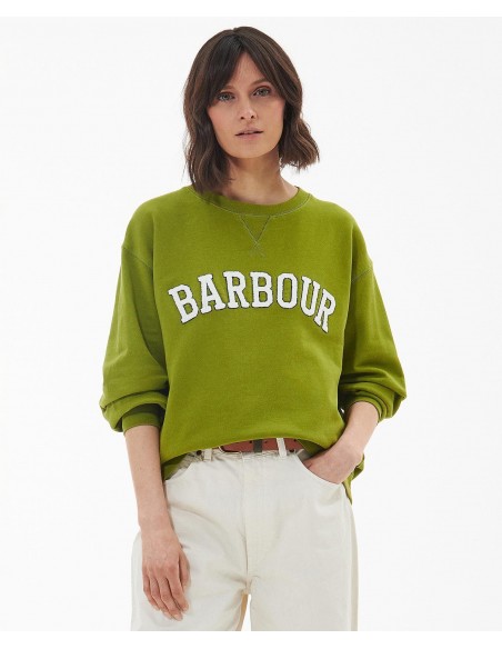 Barbour Northumberland Patch Sweatshirt - vista frontal Barbour Northumberland Patch Sweatshirt - vista frontal