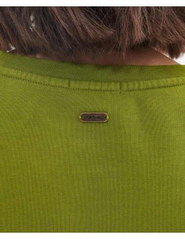 Barbour Northumberland Patch Sweatshirt - pequeña chapa con la marca cosida en la parte trasera  del jersey.
