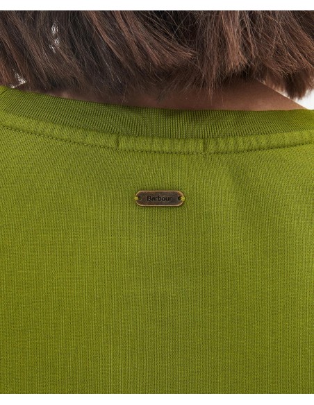 Barbour Northumberland Patch Sweatshirt - pequeña chapa con la marca cosida en la parte trasera  del jersey. Barbour Northumberland Patch Sweatshirt - pequeña chapa con la marca cosida en la parte trasera  del jersey.