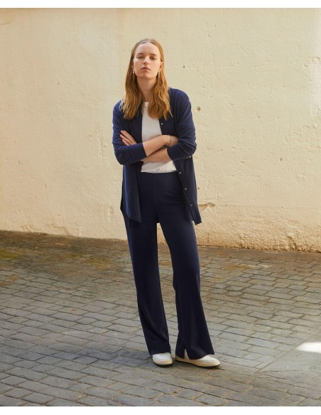 Pantalón fluido wide leg