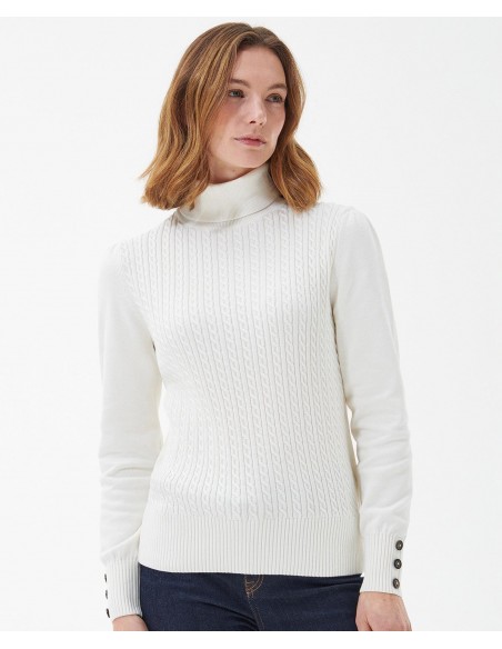 Barbour Roe Knitted Jumper White