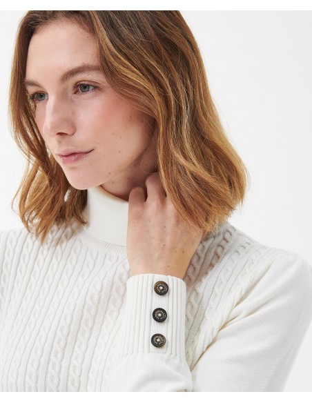 Barbour Roe Knitted Jumper White