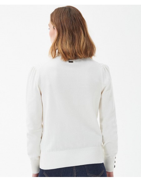 Barbour Roe Knitted Jumper White