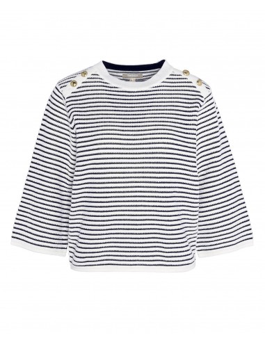 Barbour Mace Knitted Jumper - Jersey de punto con rallas marineras en plano