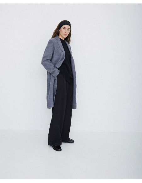 Abrigo Largo de Lana "Isola" gris