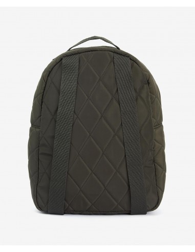 Barbour Quilted Backpack - verde oliva (vista posterior)