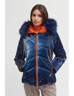 Parka "Melina" Azul Noche - Tinta y Bariloche