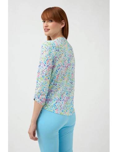 Camisa Lana Multicolor – Estampada y fluida con tejido de punto - vista posterior
