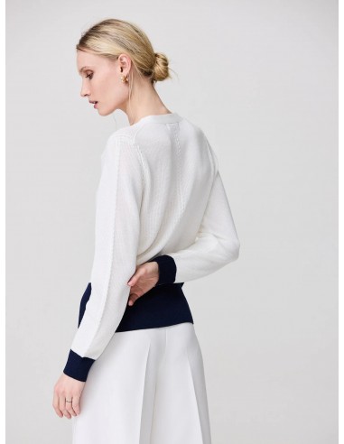 Chaqueta de punto con cuello pico y botones