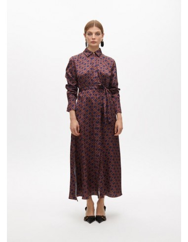Vestido camisero largo con monograma LC de Lola Casademunt