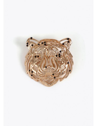 Broche cabeza de tigre dorado de Lola Casademunt