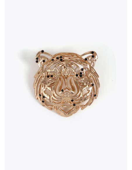 Broche cabeza de tigre dorado de Lola Casademunt Broche cabeza de tigre dorado de Lola Casademunt