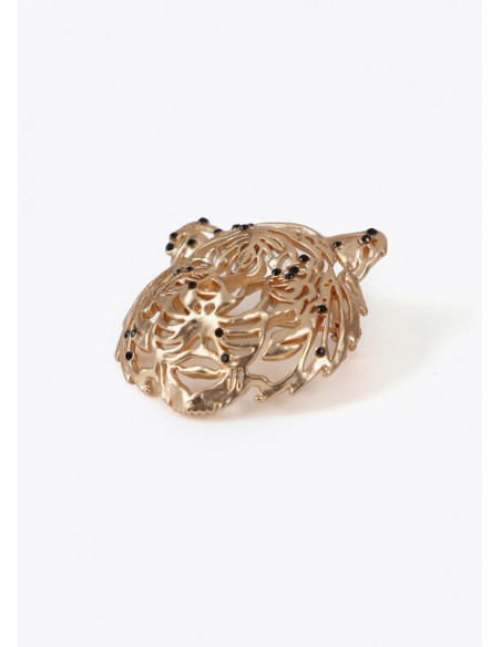 Broche cabeza de tigre dorado de Lola Casademunt Broche cabeza de tigre dorado de Lola Casademunt